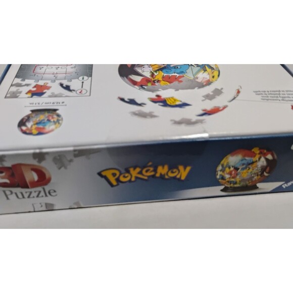 RAVENSBURGER POKEMON POKE BALL 73 PC 3D JIGSAW PUZZLE NIB NEW IN BOX - Picture 5 of 6